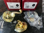 Kwikset Lido Polished Brass Interior Pack Handleset Left Right (966LL 3). Fixed Price $17.90.