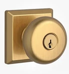 Baldwin EN.ROU.TSR.044.6L Round Single Cylinder Keyed Entry Door Knob - Brass. Fixed Price $199.99.
