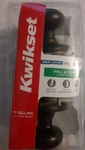 Kwikset Cove Hall Closet Passage Door Knob Venetian Bronze 92001-511 (read). Fixed Price $8.19.