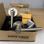 Kwikset SL6000REL Rdt 15 4AL Entry Door Lever, Safe Lock, Satin Nickel. Fixed Price $19.01.
