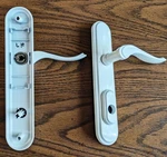 Amesbury Group 11869243-ACTIVE Keyed-white-hinged Handle Set Config As Shown. Fixed Price $69.95.