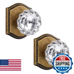 Clctk Crystal Glass Dummy Door Knob, Closet Bifold Handles Non-turnin. Fixed Price $61.45.