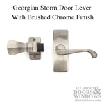 Wright Products VGL025-555 Georgian Lever Storm Door Handle Brushed Chrome. Fixed Price $92.90.