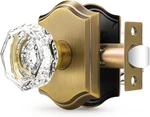 Passage Door Knob For Hallway Closet, Glass Handle With Non-locking Lat. Fixed Price $43.61.