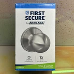 Schlage First Secure Hall & Closet Non-locking Door Handle Rigsby Knob. Fixed Price $10.77.