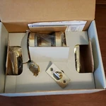 Arrow Cylindrical Lockset Series Ml 12 Sr 03 Bright Brass Lever With Keys. Fixed Price $50.00.