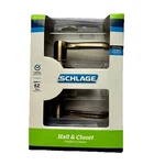 Schlage Accent Door Lever Hall & Closet Passage Knob Aged Bronze F10VACC716. Fixed Price $16.95.