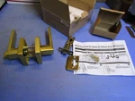 1 Ehomeware Keyless Handle Privacy Door Lock Brass Finish 3503SB-BK New Box. Fixed Price $29.99.