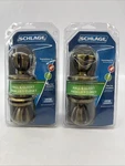 Unused Schlage Passage Latch Georgian Antique Brass Hall Closet Door Knobs. Fixed Price $17.95.