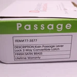 Designers Impressions Passage Door Lever Satin Brass Incomplete Missing Piece. Fixed Price $12.57.