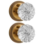 Sorwduerm 2 Pack Crystal Knobs Antique Brass Door Interior Privacy. Fixed Price $98.61.