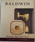 Baldwin 95425-030 Pass Egg Knob Polished Brass Closet And Hall New. Fixed Price $99.99.