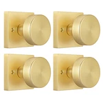 Crequal Brushed Gold Dummy Door Knob Heavy Duty Closet Square. Fixed Price $83.66.