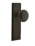 Nostalgic Warehouse New York Long Plate, Knob In Oil Rubbed Bronze 733121. Fixed Price $190.00.