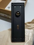 Nostalgic Warehouse Mission Plate With Oval Fluted Crystal Knob - Mortise Lock. Fixed Price $59.00.