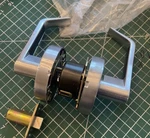 S. Parker 26D Nickel Finish Ul Fire Rated Latch Used Lever Lock Passage. Fixed Price $10.00.