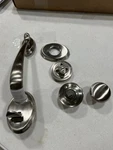 Baldwin SC.COLXROU.TRR.150.S Columbus Handleset Round Knob & Rose, Satin Nickel. Fixed Price $499.00.