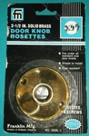 Solid Brass Door Knob Rosettes 2.5 Inch Franklin Mfg 090BL-2 Of New. Fixed Price $9.99.