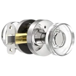 Crystal Door Polished Chrome Interior Privacy Knobs Glass .... Fixed Price $51.09.