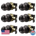 Lepushom 6 Pack Door Knobs Interior Keyless Antique Bathroom Bedroom Oil Rubbed. Fixed Price $59.29.