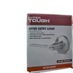 Hyper Tough Keyed Entry Lever Exterior Door Satin Nickel Finish Ansi Grade 3 Nip. Fixed Price $16.99.