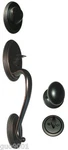 Oil Rubbed Bronze Front Door Dummy Handleset Oval Egg Style Shape Knob. Fixed Price $59.99.