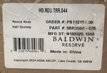 Baldwin HD.ROU.TRR.044 Round One-sided Half Dummy Door Knob *read*. Fixed Price $49.99.