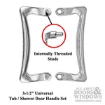 Prime-line Universal Shower Door/tub Handle Set M6029 3-1/8" Inner, 3-1/2" Oc. Fixed Price $19.94.