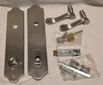 Ashland True Elegance Active Door Handle Set Color Satin Nickel Keyed Lock. Fixed Price $108.99.