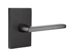 Emtek 5212HLOLHUS19 Privacy Rectangular Rosette Helios Lever Flat Black. Fixed Price $152.00.