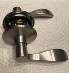 Box Of 12 Shield Security Wave Passage Lever Satin Nickel Finish Part #226966. Fixed Price $65.00.
