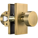 Calzibeno Antique Brass Door Knobs, Vintage Privacy Interior, Rectangu. Fixed Price $55.49.