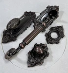 Nostalgic Warehouse 727717 Victorian Sectional Keyed Entry Handle Set In Bronze. Fixed Price $294.75.