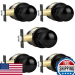 Probrico Matte Black Hall/closet Door Knobs, Round Ball Passage For. Fixed Price $72.38.