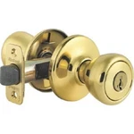 (6)-KWIKSET Tylo Polished Brass Exterior Entry Door Knob 400T 3 Smt 6AL Rcs V1. Fixed Price $166.38.