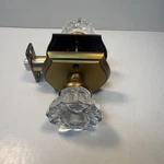 Dllween Glass Door Knob, FGH-AB02,ANTIQUE Beass,passage, 3 Sets.. Fixed Price $57.90.