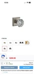 Baldwin 9BR3522-200 Reserve Passage Crystal Knob W/satin Nickel. Fixed Price $60.00.