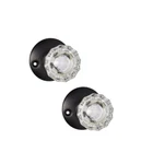 First Watch Interior Passage Door Latch Set Glass Knobs Vintage Bronze 1148-VB. Fixed Price $24.00.