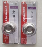 Lot Of 2 Kwikset Tylo Dummy Inactive Push/pull Door Knob Satin Chrome. Fixed Price $14.99.