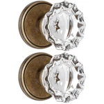 Shiny Handles 2PK Crystal Glass Dummy Door Knobs Antique Brass Non-turning. Fixed Price $52.48.