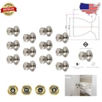 Terrace Style Satin Nickel Dummy Door Knobs - 12PC Solid Brass Interior Value.... Fixed Price $107.99.