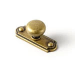 Set Of 6 Elegant Antique Brass Cabinet Knobs With Industrial Backplate - Clas.... Fixed Price $59.62.