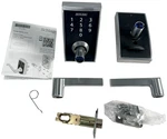 Schlage Century-latitude Satin Nickel Touchscreen Keypad Electronic Handle. Fixed Price $58.49.