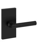 Baldwin PSTUBCFR190 Satin Black Door Lever Set With 5" Rose From Reserve Collect. Fixed Price $84.99.