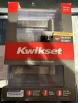 Kwikset 740HFL SQT-15 Keyed Entry Lever, Metal, Satin Nickel Smartkey. Fixed Price $25.00.