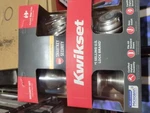 Kwikset Cameron 99910-044 Satin Nickel Single Cylinder Entry Knob & Deadbolt. Fixed Price $39.00.