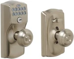 Schlage FE595 Camelot Keypad Entry & Flex-lock And Georgian Style Knobs. Fixed Price $65.00.
