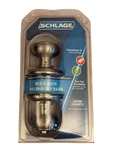 Schlage Privacy Lock For Bed Bathroom Door Knob Satin Nickel Georgian F40VGEO619. Fixed Price $15.99.