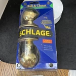 Schlage Hall & Closet Door Handle Kit New P513-530. Fixed Price $12.50.