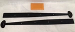 Vintage Pair New Old Stock Nos Acorn Flat Forged Iron 21" Bean Door Straps. Fixed Price $29.00.